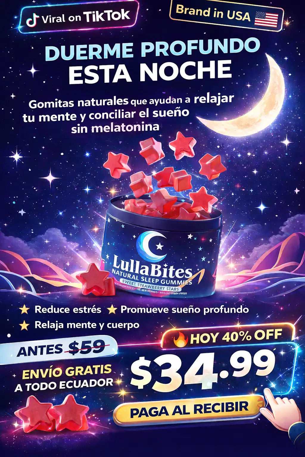 Lulla Bites Gomitas Naturales Para Dormir